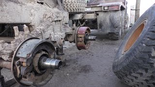 Ремонт прицепа Урал лесовоз Подготовка к зимнему сезону