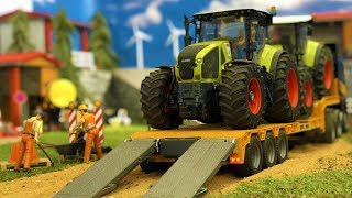 BRUDER Tractor CRASH | Truck and excavator in action | Video for kids