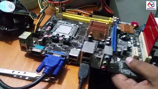 How to Repair Asus Desktop Motherboard | P5kPL-AM SE | No Display | Error code d4d4 | Bangla