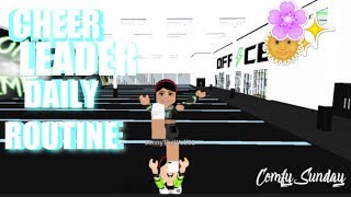 Roblox Bloxburg| Cheer Leader Daily Routine