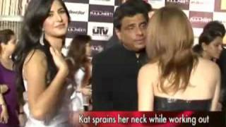 Katrina`s sprained in Spain!