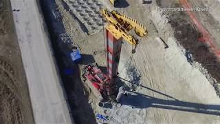 Трасса Таврида 6 этап. Развязка в с. Железнодорожное. Март 2019