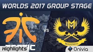 FNC vs GAM Highlights World Championship 2017 Group Stage Fnatic vs Gigabyte Marines by Onivia