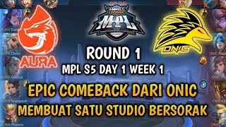 AURA VS ONIC MPL ID S5 (GAME 1) | MPL-ID S5 Week 1 Day 1