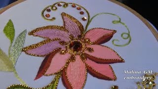 EMBROIDERY SATIN STITCH || ВЫШИВКА: АТЛАСНЫЙ ШОВ