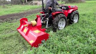 trattore a Carraro tigre 3200 con trincia erba DelMorino -cavalliecavalli-Sardegna