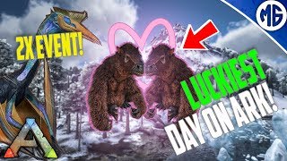 LUCKIEST DAY ON ARK! Road to Tek Official PvP Ep 12 - Ark: Survival Evolved