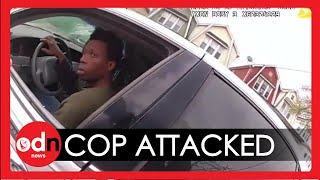 Driver Throws 'Chemical' at NYPD Cop During Traffic Stop GONE WRONG