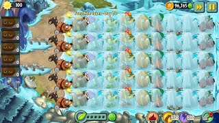 Plants vs Zombies 2 Hidden Level - Frostbite Caves Day 24B