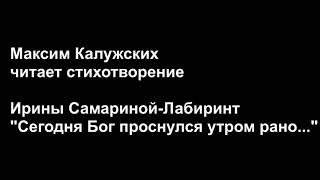 Сегодня Бог проснулся на рассвете...

Ирина Самарина-Лабиринт