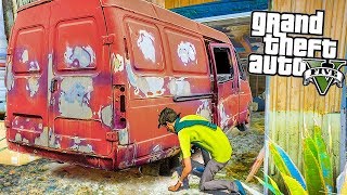 Нашел Газельку в заброшенном гараже в гта 5! Реальная жизнь - моды gta 5