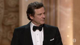 Colin Firth winning Best Actor