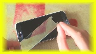 Как наклеить защитное стекло, плёнку на Samsung Galaxy s6!