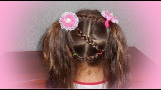♥ПРИКОЛЬНАЯ ПРИЧЕСКА ДЛЯ ДЕВОЧКИ НА КАЖДЫЙ ДЕНЬ♥