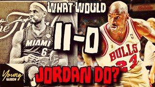 COULD MICHAEL JORDAN WIN ALL THE NBA FINALS LEBRON JAMES LOST(11-0)?!? SIMULATION ON NBA 2K18