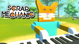 КЛАУД, ГЛЮК и КОТ, который ВСЕХ УДИВИЛ в SCRAP MECHANIC
