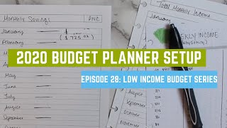 2020 Budget Planner Setup | Episode 28: Low Income Budget Series