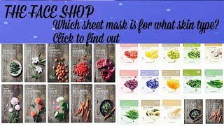 THE FACE SHOP SHEET MASK | WHICH IS FOR YOUR SKIN TYPE?