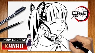 How to draw Kanao Tsuyuri from Kimetsu no Yaiba