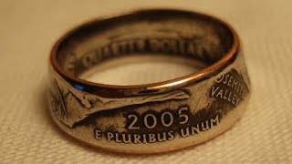Making Double Sided Coin Rings, Smaller Womens Size