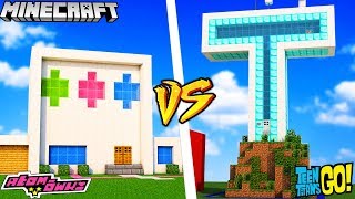 DOM ATOMÓWKI VS DOM TEEN TITANS GO W MINECRAFT | Vito vs Bella