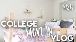 COLLEGE MOVE IN DAY VLOG 2018 | getting settled, target, & parties