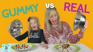 Chuches vs Realidad Challenge | Real vs Gummy | Divertiguay