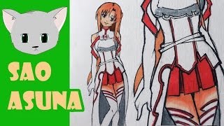Асуна из САО. Рисую в полный рост