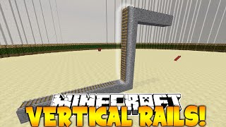 Vertical Rails on Minecraft! (Plugin)
