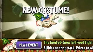 Plants vs Zombies 2 - Parsnip in fall Food Fight event Pinata Party 11/15/2016 | Parsnip new Costume
