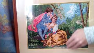 DIY Матренин Посад. Шить или не шить? Итоги. Мои вышивки крестиком на канве с рисунком