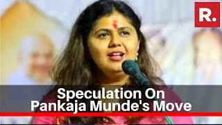 Speculation On Pankaja Munde's Move, No BJP Symbol Visible At Rally Venue