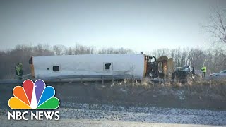 Shocking Video Of Ohio School Bus Crash Sparks Nationwide Call For Seatbelts | NBC Nightly News