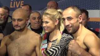 Arthur Abraham v Mehdi Bouadla Weigh-in, Nuremberg, 14th December 2012