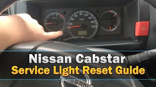 Nissan Cabstar Service Light Reset