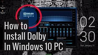 how to install dolby