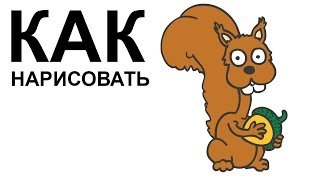 Белка карандашом. КАК НАРИСОВАТЬ БЕЛКУ