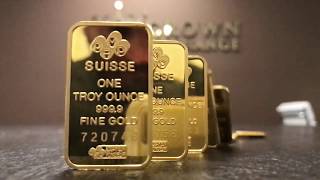Real 24k Gold Bar Dominoes over $10,000 in slow motion