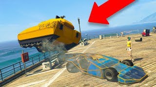 THIS MADE A TANK RAGE QUIT! *RAMP CAR TROLLING!* | GTA 5 THUG LIFE #222