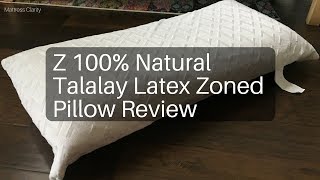 Z 100% Natural Talalay Latex Zoned Pillow Review Video