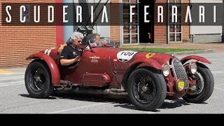 ALFA ROMEO 8C 2900 A BOTTICELLA - Mille Miglia - Scuderia Ferrari | Straight 8 engine sound | SCC TV