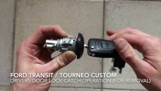 Ford Tourneo / Transit Custom Door Lock Catch for Removal for New Lock / Hykee Lock Installation