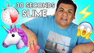 30 Second Slime Challenge!!! MAKING SLIME SUPER FAST!!!