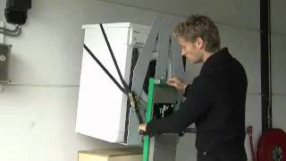 Wasmachine tillen met Tiller®-hefmobiel, mobiel handling apparaat