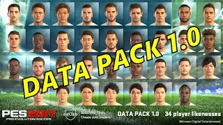 PES 2017 Data Pack 1.0 New Player Faces
