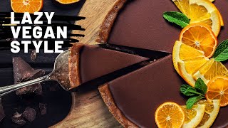 The Lazy Vegan Orange Chocolate Tart ? – Recipe in the Description - Angry Broccoli Recipes