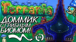Маленький ДОМИК с ГРИБНЫМ БИОМОМ ВНУТРИ! Прохождение Terraria 1.2.4.1 за МАГА на Android #14!