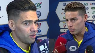 James y Falcao hablan de la victoria frente a Francia