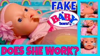 ?Fake Baby Born Doll Feeding! ?We Tried It All: Drink & Wet, Potty, Crying. But Does She Work??