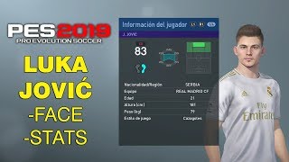 LUKA JOVIĆ - Real Madrid | PES 2019 (FACE)